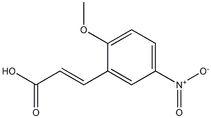 (E)-3-(2-methoxy-5-nitrophenyl)acrylic acid Structure