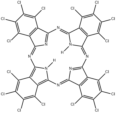 28888-81-5 1,2,3,4,8,9,10,11,15,16,17,18,22,23,24,25-hexadecachloro-29H,31H-phthalocyanine