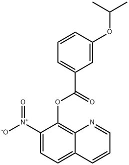 7-니트로-8-퀴놀리닐=m-이소프로폭시벤조에이트