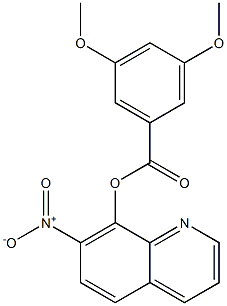 7-Nitro-8-quinolinyl=3,5-dimethoxybenzoate,29007-62-3,结构式