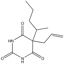 SECOBARBITAL,1.0MG/MLINMETHANOL Struktur