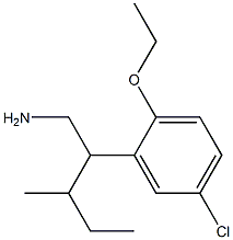 5-クロロ-2-エトキシ-β-(1-メチルプロピル)フェネチルアミン 化学構造式