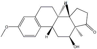 12α-Hydroxy-3-methoxyestra-1,3,5(10)-trien-17-one,29461-94-7,结构式