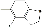 1H-Indole,2,3-dihydro-4-methoxy-5-methyl-(9CI) Struktur