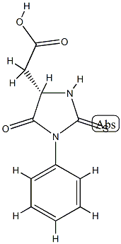 PHENYLTHIOHYDANTOIN ASPARTIC ACID), 29588-04-3, 结构式