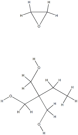 TRIMETHYLOLPROPANE ETHOXYLATE 化学構造式