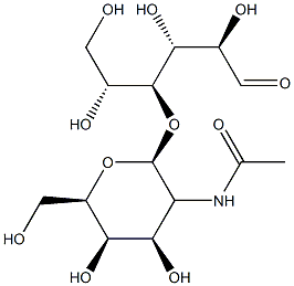 N-acetylgalactosaminyl-(1-4)-galactose Struktur