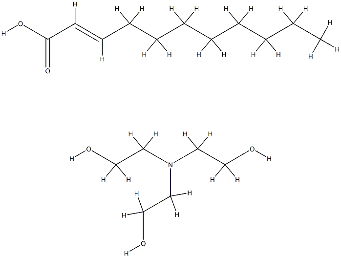 undecenoic acid, compound with 2,2',2''-nitrilotriethanol (1:1) Structure