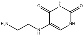 2,4(1H,3H)-Pyrimidinedione,5-[(2-aminoethyl)amino]-(9CI) Structure