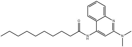 N-[2-(dimethylamino)-4-quinolinyl]decanamide Structure
