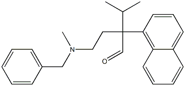 α-[2-(Benzylmethylamino)ethyl]-α-isopropyl-1-naphthaleneacetaldehyde Structure