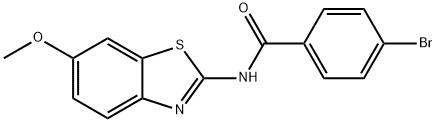 4-bromo-N-(6-methoxy-1,3-benzothiazol-2-yl)benzamide,301234-51-5,结构式