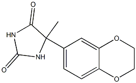 5-(2,3-二氢-1,4-苯并二噁英-6-基)-5-甲基-2,4-咪唑烷二酮,301301-43-9,结构式