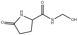 2-Pyrrolidinecarboxamide,N-(hydroxymethyl)-5-oxo-(9CI) Structure
