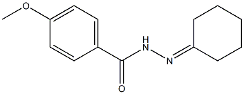 N'-cyclohexylidene-4-methoxybenzohydrazide,302910-62-9,结构式