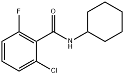 2-chloro-N-cyclohexyl-6-fluorobenzamide Struktur