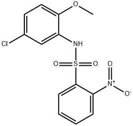 N-(5-chloro-2-methoxyphenyl)-2-nitrobenzenesulfonamide Structure