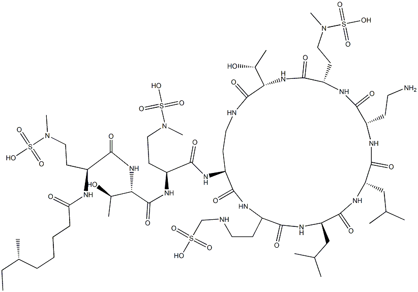 COLISTIMETHATESODIUM Struktur