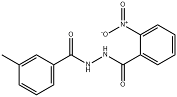 N'-(3-methylbenzoyl)-2-nitrobenzohydrazide 化学構造式