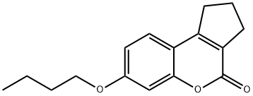 7-butoxy-2,3-dihydrocyclopenta[c]chromen-4(1H)-one Structure