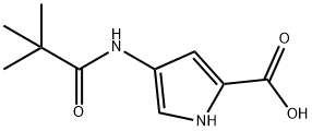 1H-Pyrrole-2-carboxylicacid,4-[(2,2-dimethyl-1-oxopropyl)amino]-(9CI) Structure