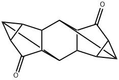 1,2,3a,4,4a,5,6,7a,8,8a-Decahydro-1,2,4:5,6,8-dimetheno-s-indacene-3,7-dione Struktur