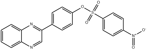 4-(2-quinoxalinyl)phenyl 4-nitrobenzenesulfonate Structure