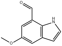 1H-Indole-7-carboxaldehyde,5-methoxy-(9CI) Structure