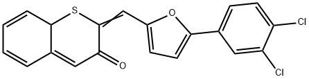 2-{[5-(3,4-dichlorophenyl)-2-furyl]methylene}-1-benzothiophen-3(2H)-one Struktur