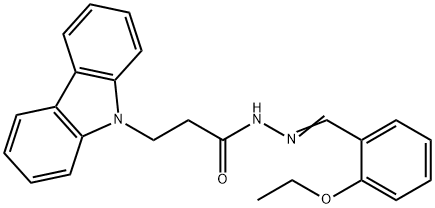 (E)-3-(9H-carbazol-9-yl)-N-(2-ethoxybenzylidene)propanehydrazide|