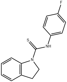 N-(4-fluorophenyl)-1-indolinecarbothioamide Struktur