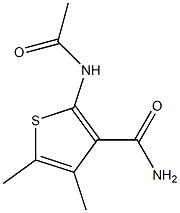 2-(acetylamino)-4,5-dimethyl-3-thiophenecarboxamide Structure