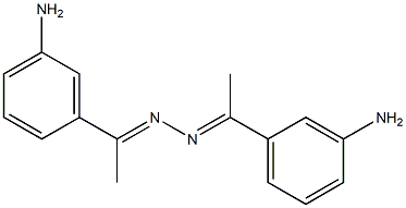 1-(3-aminophenyl)-1-ethanone N-[(E)-1-(3-aminophenyl)ethylidene]hydrazone Struktur