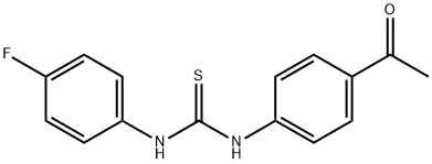 N-(4-acetylphenyl)-N'-(4-fluorophenyl)thiourea Struktur