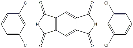 2,6-ビス(2,6-ジクロロフェニル)ベンゾ[1,2-c:4,5-c']ジピロール-1,3,5,7(2H,6H)-テトラオン 化学構造式