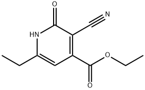 3-氰基-6-乙基-1,2-二氢-2-氧代-4-吡啶羧酸乙酯, 31718-05-5, 结构式