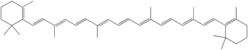 BETA-CAROTENE 化学構造式