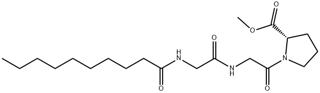 N-デカノイル-Gly-Gly-L-Pro-OMe 化学構造式