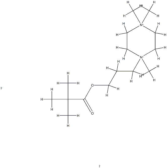 32041-77-3 3-(1,4,4-trimethyl-2,3,5,6-tetrahydropyrazin-1-yl)propyl 2,2-dimethylp ropanoate diiodide