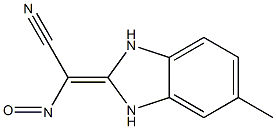 1H-Benzimidazole-2-acetonitrile,alpha-(hydroxyimino)-5-methyl-(9CI) Structure