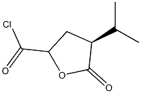 D-glycero-Pentonic acid, 5-chloro-2,3,5-trideoxy-2-(1-methylethyl)-5-oxo-, gamma-lactone, (4Xi)- (9CI) Structure