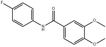 N-(4-fluorophenyl)-3,4-dimethoxybenzamide,325802-84-4,结构式