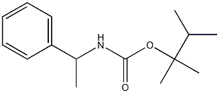 (α-Methylbenzyl)carbamic acid 1,1,2-trimethylpropyl ester 结构式