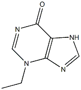 6H-Purin-6-one,3-ethyl-3,7-dihydro-(9CI) 化学構造式