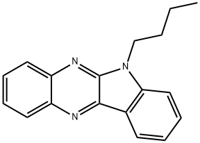 6-butyl-6H-indolo[2,3-b]quinoxaline Struktur