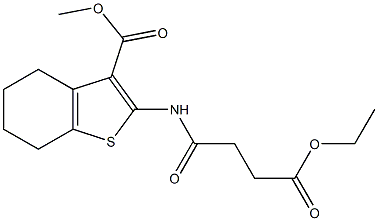 methyl 2-[(4-ethoxy-4-oxobutanoyl)amino]-4,5,6,7-tetrahydro-1-benzothiophene-3-carboxylate Structure