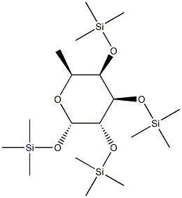 Trimethylsilyl 2-O,3-O,4-O-tris(trimethylsilyl)-α-L-fucopyranoside 结构式