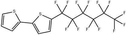 5-Tridecafluorohexyl-2,2′-bithiophene Structure