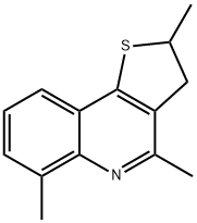 2,4,6-trimethyl-2,3-dihydrothieno[3,2-c]quinoline Struktur