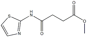 methyl 4-oxo-4-(1,3-thiazol-2-ylamino)butanoate Struktur